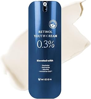 Retinol Youth 0.3% Retinol Cream with Shea Butter, Peptides, Niacinamide, Bakuchiol Korean Skincare for Fine Line Care - 26 g