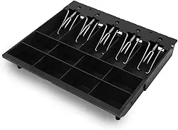 Caixa Registradora Gaveta para Dinheiro com 14 Divisórias Manual, Caixa de Guardar Dinheiro