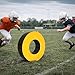 VGLCBBSTS Football Tackle Wheel – High-Density 3080 Foam Tackling Dummy with Strap – Waterproof PU Leather Agility Ring for Youth Football Practice & High School Training