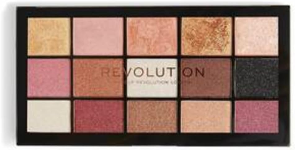Revolution Reloaded Palette Affection Göz Farı Paleti, 15 Renk, Sıcak Tonlar ve Dramatik Siyah