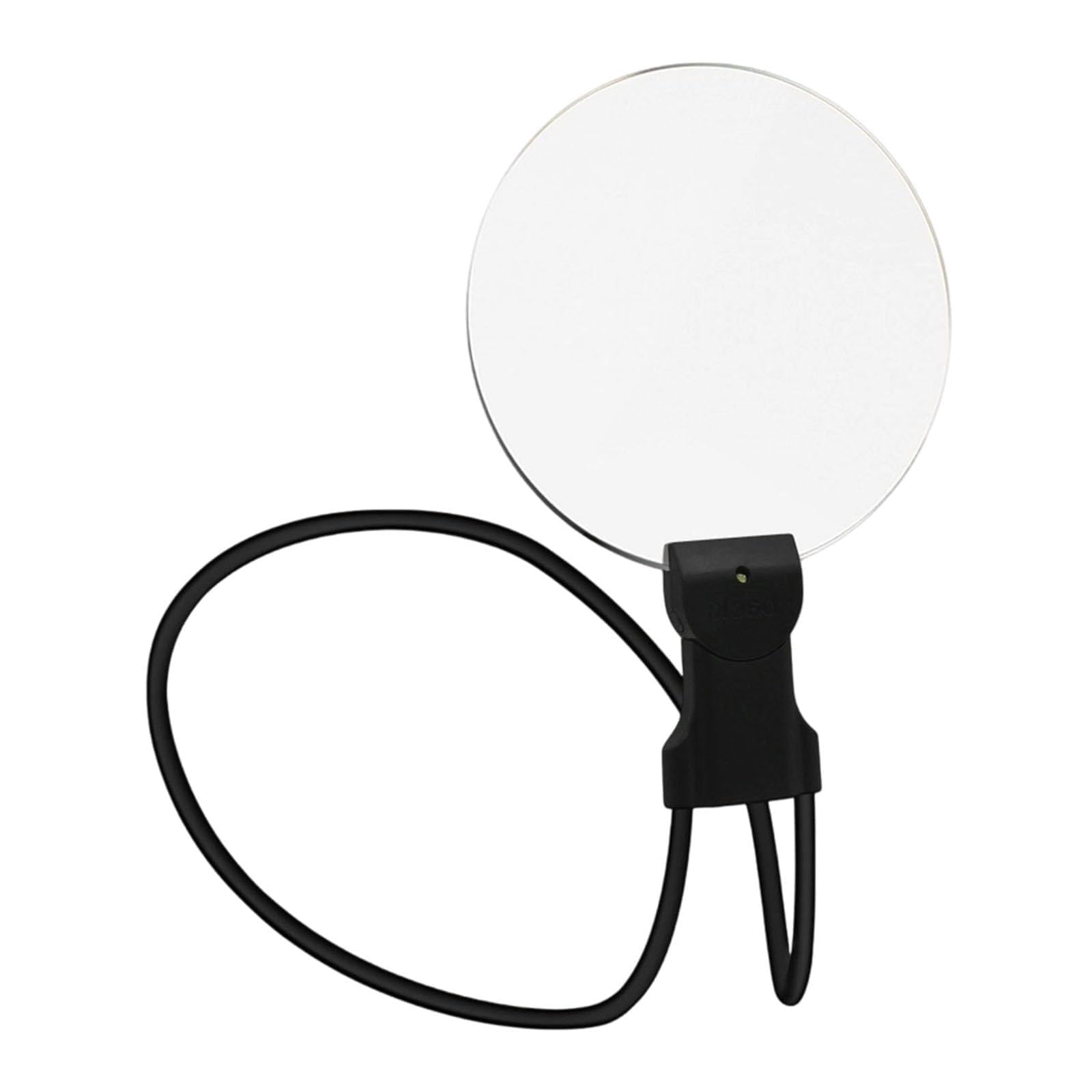 Jiingekk Black Clear Magnifier Glass With Adjustable Neck Mount Ergonomic Neck Enlarger Perfect For Detailed Inspection Enlarger With Light
