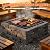 onlyfire Heavy?Duty Square Fire Pit Grill Grate with X?Marks Design 36?Inch