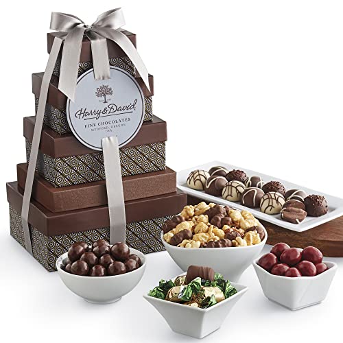 Harry & David Classic Tower Of Chocolates Gift, Gourmet Chocolate, Assorted