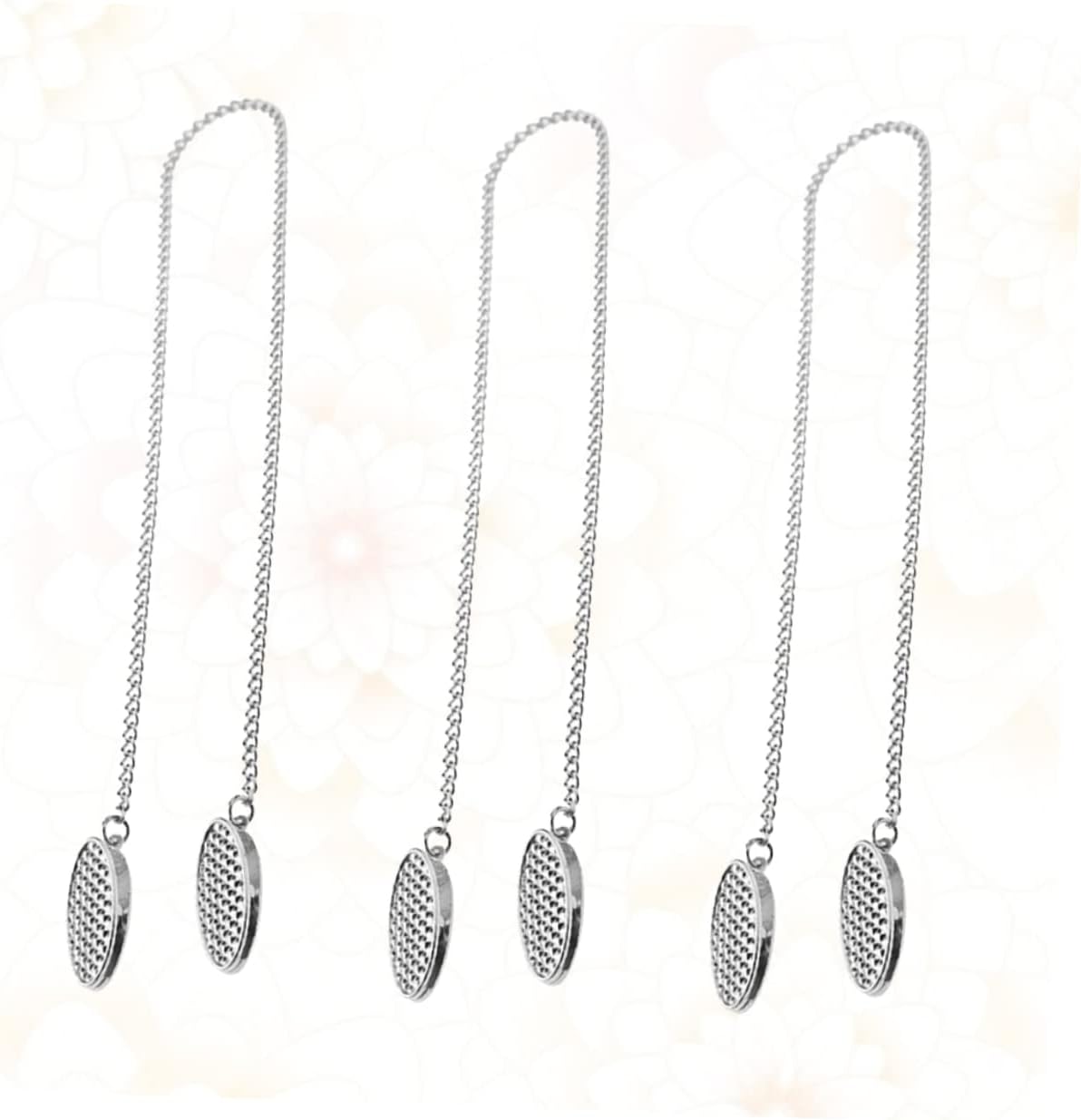 Cabilock 3Pcs Napkin Clip Chain Silver Alloy Napkin Holder for Restaurants Home Lightweight Bib Clip for and Secure Use