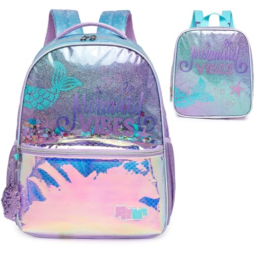 Kit Mochila de Costas Pack Me Fundo do Mar + Lancheira