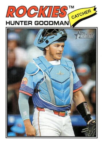 2026 Topps Heritage #346 Hunter Goodman NM-MT Rockies Baseball Trading Card
