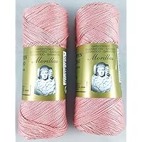 Confezione da 8 Zepelines Ne 8/2 bianco punto blu di cotone perlé 100% egiziano mercerizzato per lavori a maglia o all'uncinetto con una finitura elegante (80 gr x 8 pezzi