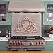 Kitchen Backsplash, Celtic Trinity Knot Copper Backsplash, Custom Copper Backsplash Panel, Handmade Copper Backsplash Tile, Indoor Outdoor Wall Decor (Gray&Copper)