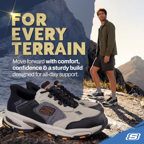 Image of Skechers Mens Vigor 3.0 Drafting Hands Free Slip-inSneaker | Hands Free Slip-ins, Air-Cooled Memory Foam, Goodyear Rubber, Anti-Slip, Heel Pillow, Casual
