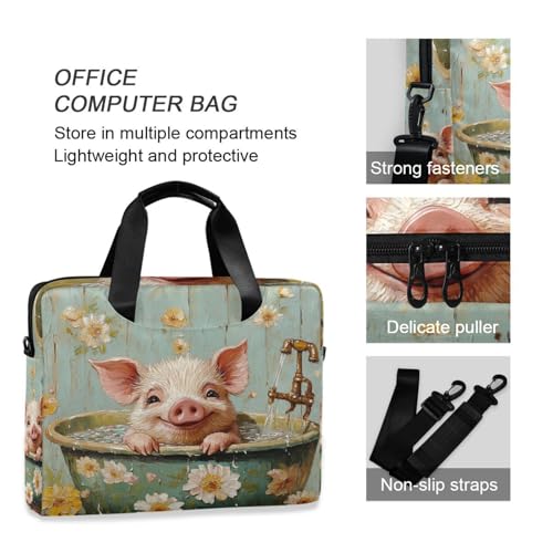 Maletín para laptop 15.6 pulgadas con correa ajustable miniatura 6