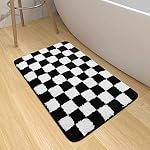 Bath Rugs Checkered