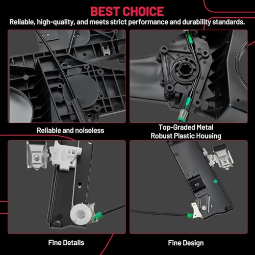 Image of BDFHYK 749-542 Power Window Regulator Without Motor Front Left Compatible with Lincoln Navigator 2007-2014, Ford Expedition 2007-2017