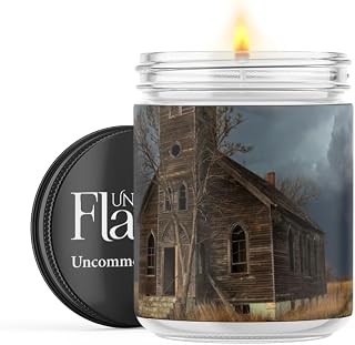 Scented Candles | Desolate by Travis Nickey Candle | Warm Apple Pie Home Scented | Handmade, 120hr Burn Time, 100% Soy Wax | 16oz Flint Jar Candles