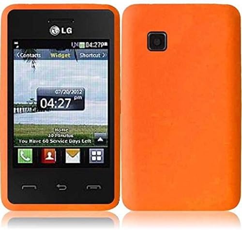 For LG 840G LG840G Silicone Jelly Skin Cover Case Orange Accessory