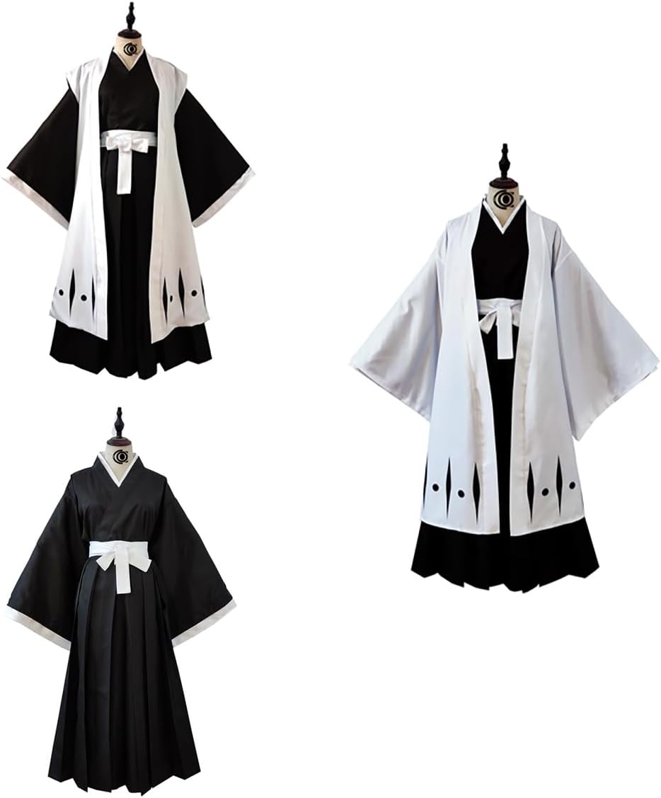 JU MXEJAH] ブリーチ コスプレ衣装 護廷十三隊 死覇装+羽織 隊長