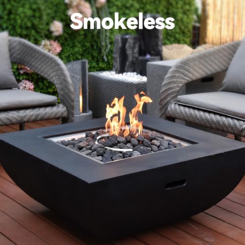 Image of Pulovin 10lbs Lava Rocks for Fire Pit, 1 inch-2 inch Black Propane Fire Pit Rocks
