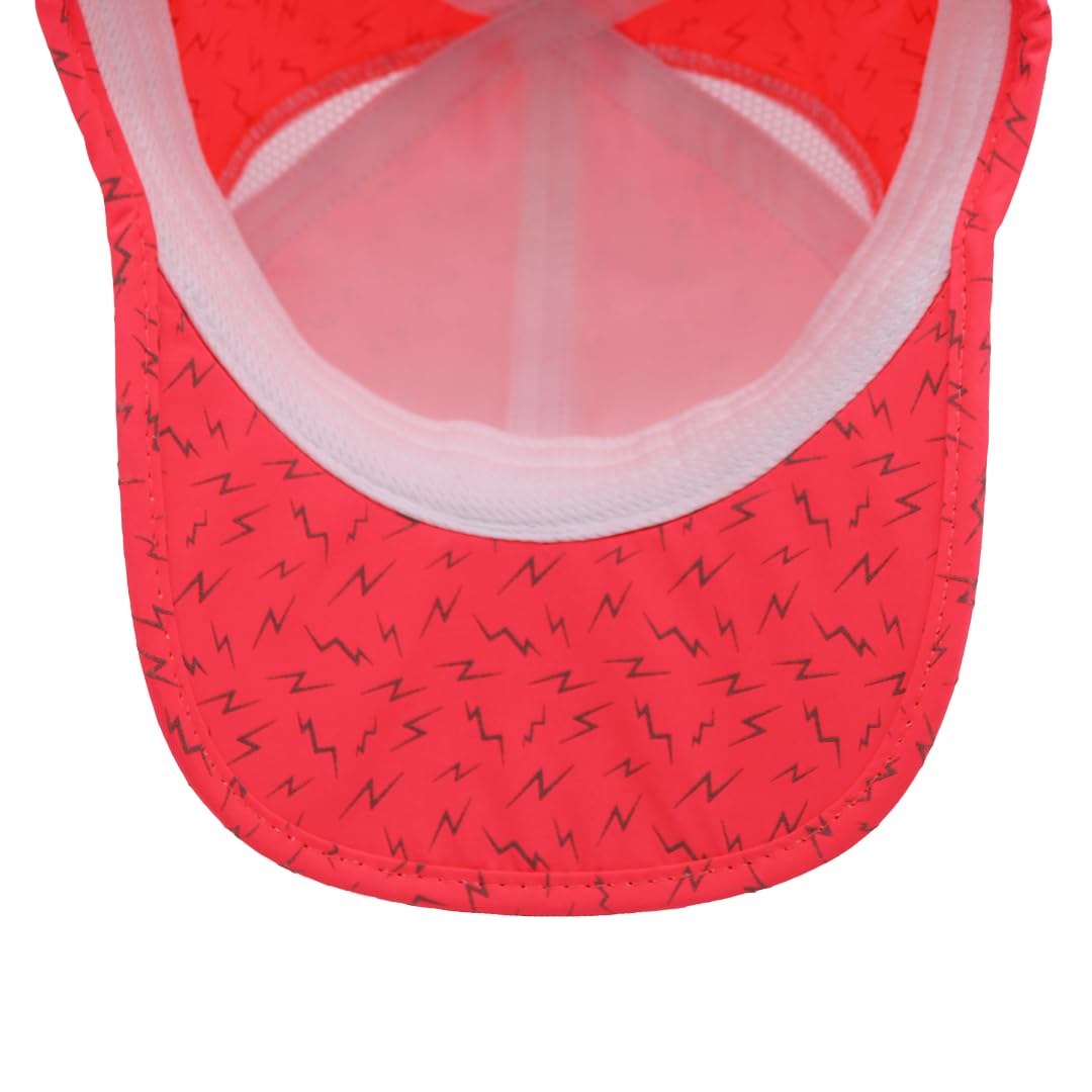Sprints Race Day Performance Reflective Running Cap | The Lightweight, Quick Dry, Sport Hat, One Size, Unisex (US, Alpha, One Size, Neon Flash Reflective Pink) - Image 4