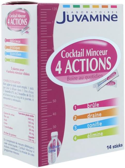 JUVAMINE Cocktail Minceur 4 Actions (14 Sticks)