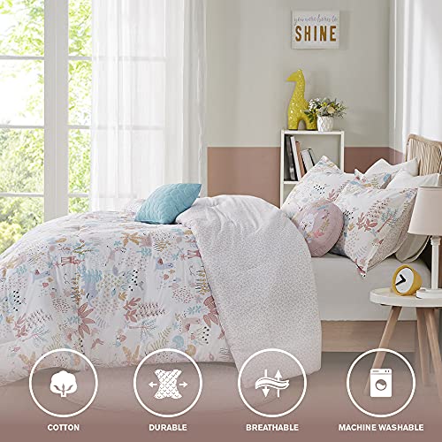Urban Habitat Kids UHK10-0157 100% Cotton Comforter Set-Fun Print And Vibrant Color Modern Design All Season Cozy Bedding,Matching Shams,Decorative Pillow,Full/Queenwoodlandcreature Reversible thumb #3