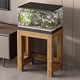 Diseño seguro y silencioso - Equipado con almohadillas antideslizantes y amortiguadoras del ruido, esta base para pecera protege el suelo de arañazos a la vez que mantiene su espacio tranquilo y libre de desorden