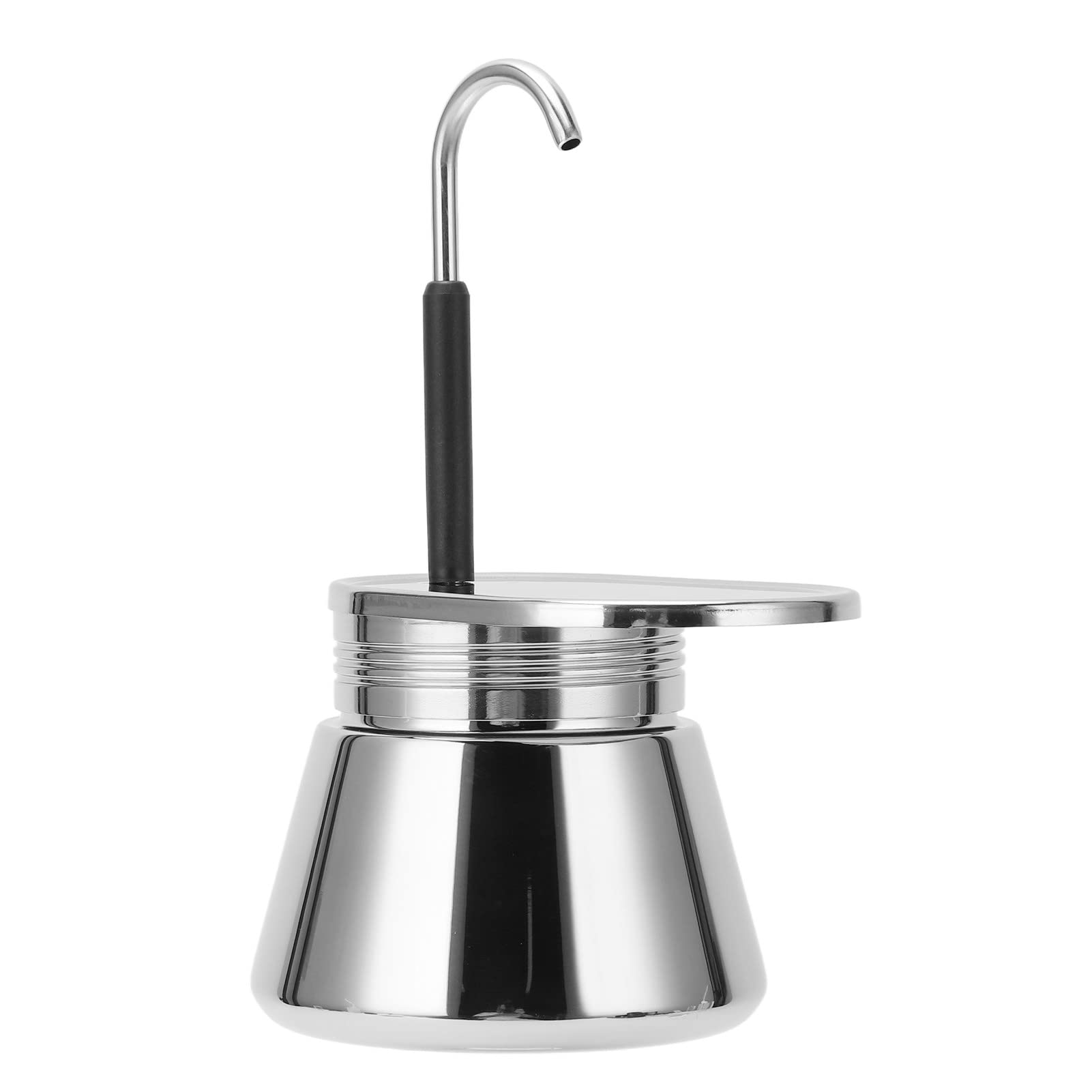 Cafetera compacta de acero inoxidable 50 ml para café delicioso, diseño ligero para oficina, camping y hogar