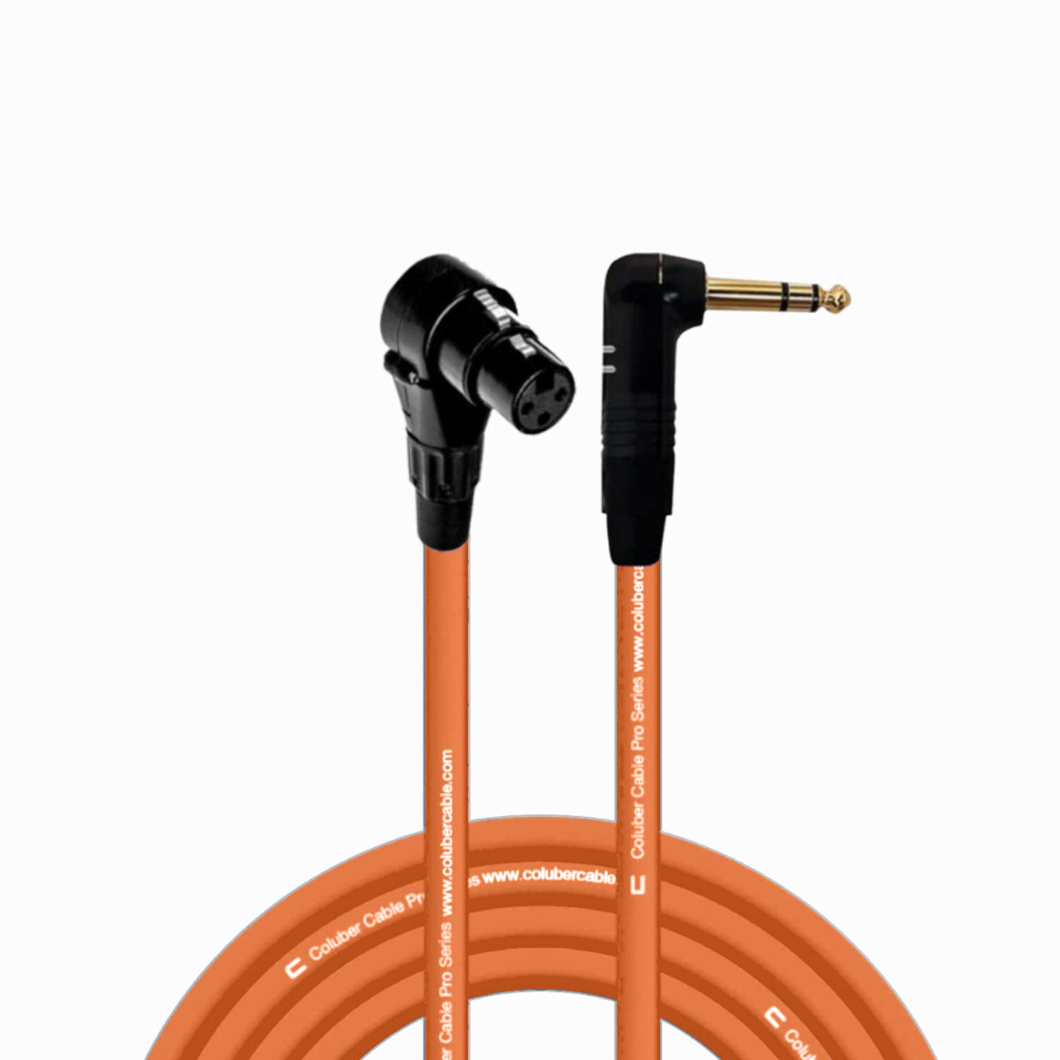 COLUBER CABLE Right Angle XLR Female to Right Angle 1/4" TRS 20 Feet
