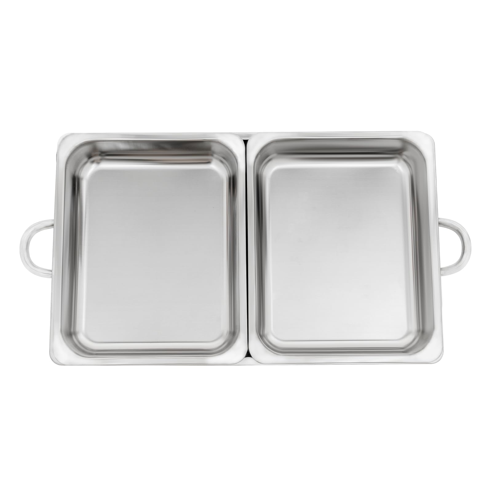 Juego de 4 calentadores de platos de acero inoxidable con tapa, calentador de buffet para alimentos, calentador de alimentos para buffet, catering, fiestas