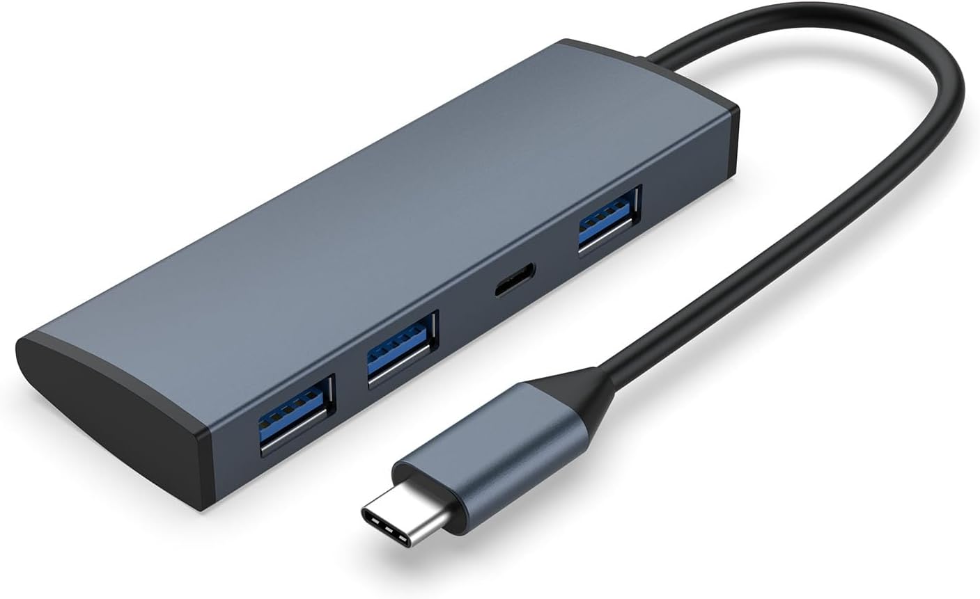 Hub USB Tipo C 4 en 1 Multipuerto Adaptador Docking Station