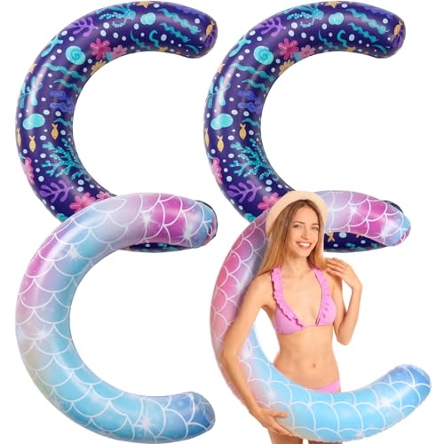 Bouée gonflable piscine Junkin haut de gamme, lot de 4 flotteurs en PVC durable et pliable