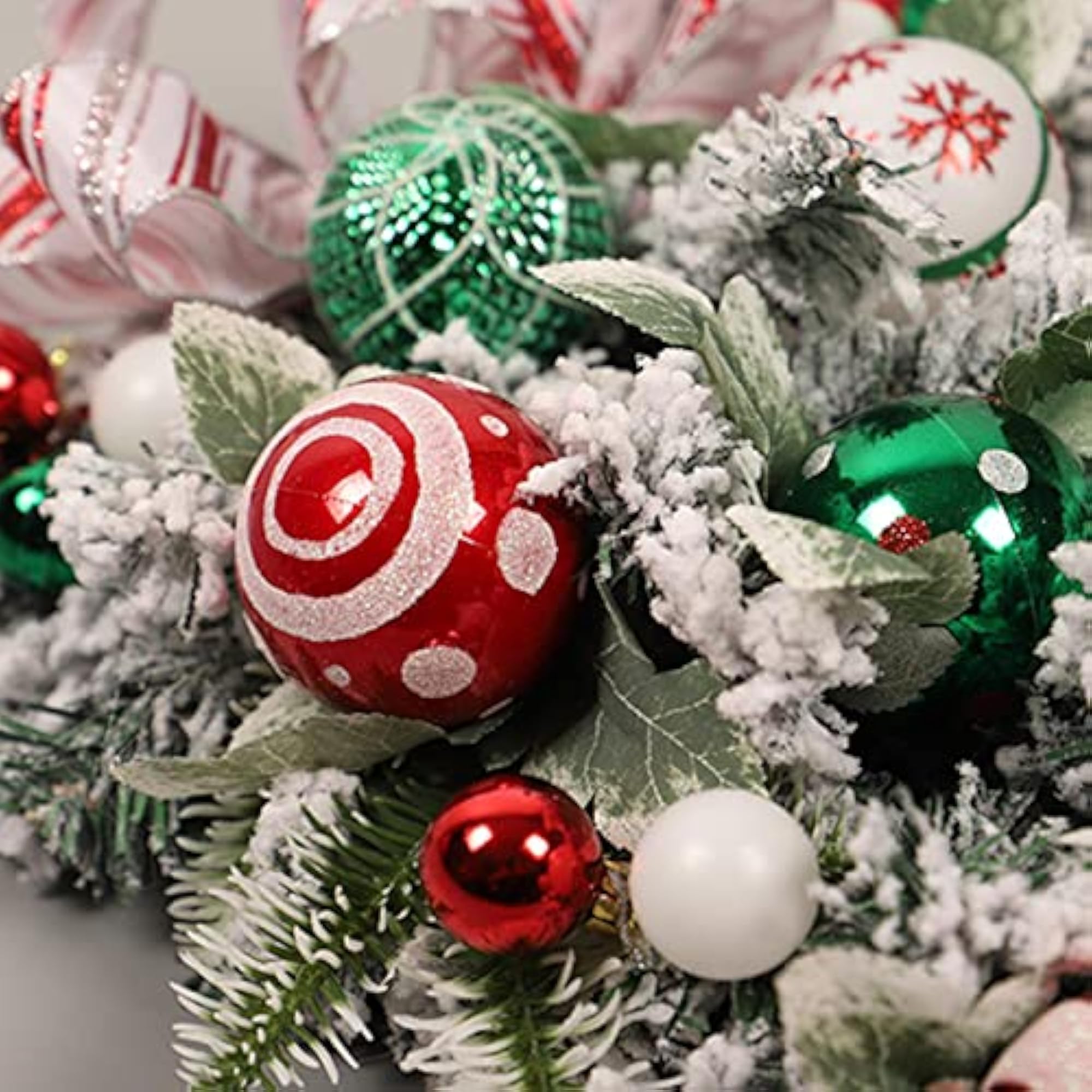 Winter Christmas Teardrop Swag Wall Hanging Ornament