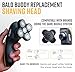 Replacement Shaver Head, Universal Rotary Wet & Dry 5-Blade Head for Coarse Hair, Skull, Face, Body, Arms, Legs, Back, Chest, 1 Unit, The Cut Buddy