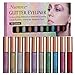 Delineador De Ojos Brillo, Glitter Eyeliner, Liquid Glitter Eyeliner, Delineador de ojos de Colores, Sombra de ojos Shimmer Sparkling Eyeliner de larga duración a prueba de aguaeliner 10 Colores