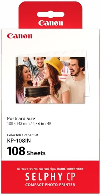 Canon Selphy Encre et carte postale Ensemble de valeurs sur papier (3115B001)