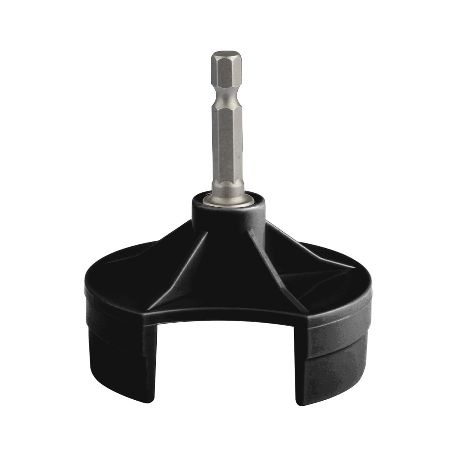 Wellrun Black Knitting Machine Adapter For 22 40 48 Needles,Quick Knit Power Adapter Attachment With 1/4 Hex Steel Bit,Crank Handle Tool For Hand Knitting(Black)
