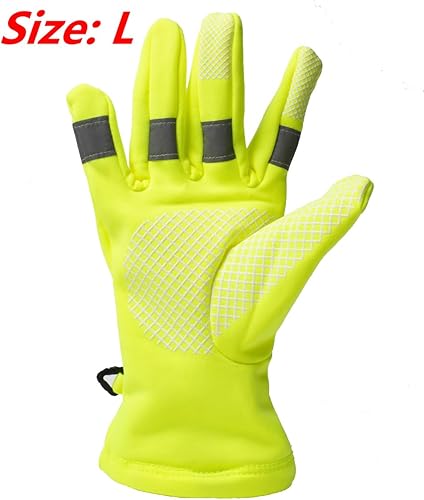 Miniatura 2 de Guantes reflectantes para control de seguridad de tráfico, equipo de correr iluminado, alta visibilidad y fácil de ver, gran flexibilidad en el