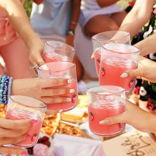 Vasos de vidrio de limón estables y gruesos para una mesa sofisticada 3