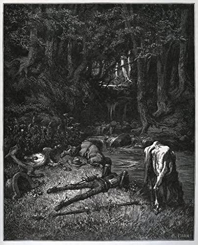 Pintura murales decor de la siesta de Gustave Doré, ideal para un dormitorio relajante