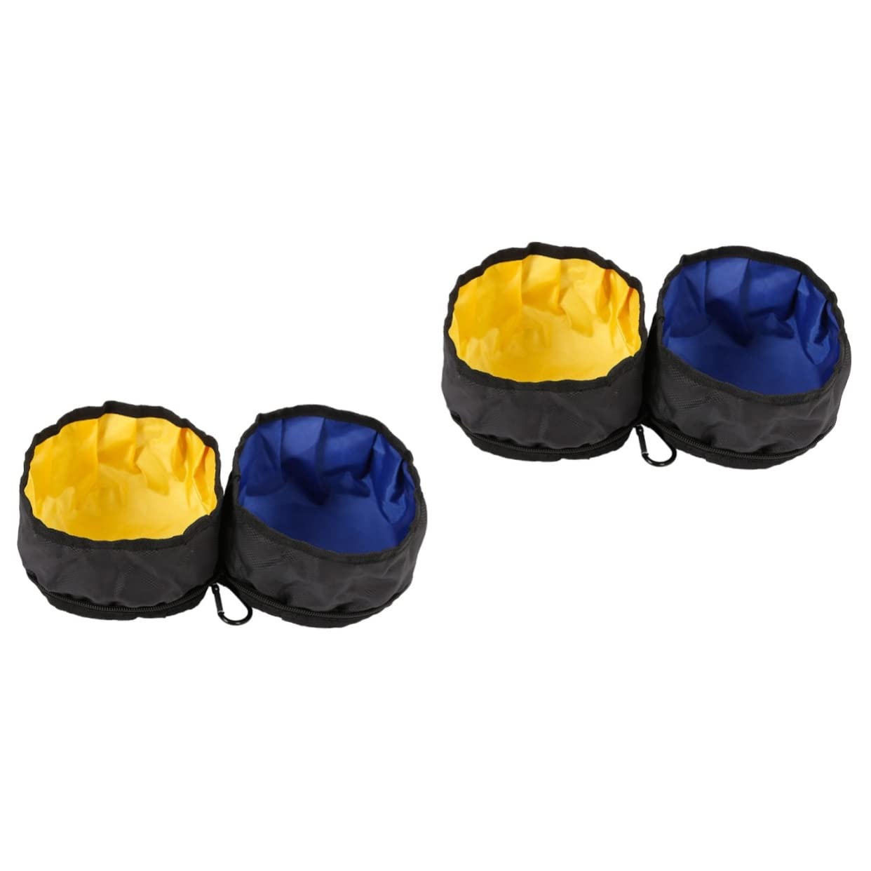 YARNOW 2 Pz Ciotole Doppie Per Animali Domestici Ciotole Impermeabili Per Cani Pieghevoli Per Animali Domestici Tazza Espandibile Pieghevole Viaggiare Prodotti Per i Piega