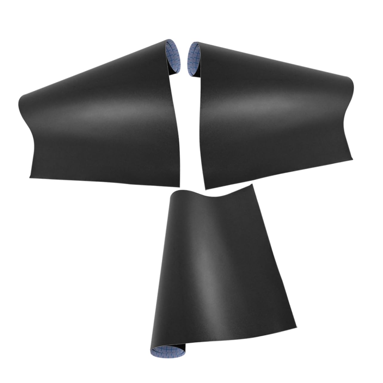 3 Stück Selbstklebende Tafelfolie aus Pvc Schwarz 45x200cm