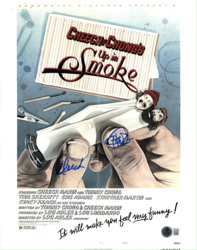 Cheech Marin & Tommy Chong Dual Autographed 11X14 Photo Up