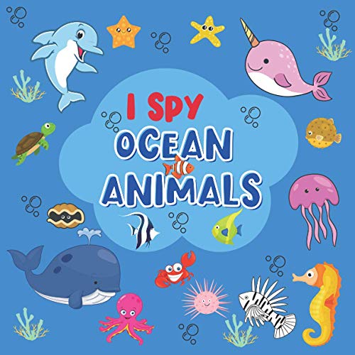 I Spy Ocean Animals: Coloring and Guessing Game for Toddler, Preschool (Sea Creatures Activity Book) image 3