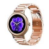 Oitom Premium Stainless Steel Watch Band Strap for LG WATCH STYLE Smart Fitness Watch(Rose Gold)