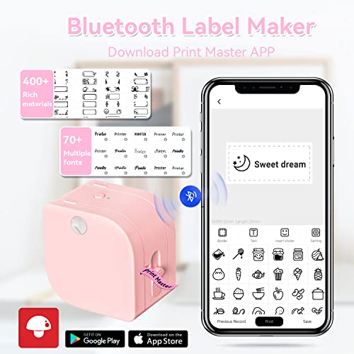 Zodzi Label Maker, P12 Label Maker Machine with Tape, Portable Thermal Label Printer for Organization,Mini Bluetooth Label Maker for Home, School and Office Labeling - Thumbnail 3