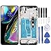 Lingland Cell Phone kit LCD Screen for Motorola Moto G82 Digitizer Full Assembly with Frame Screen Overall Assembly