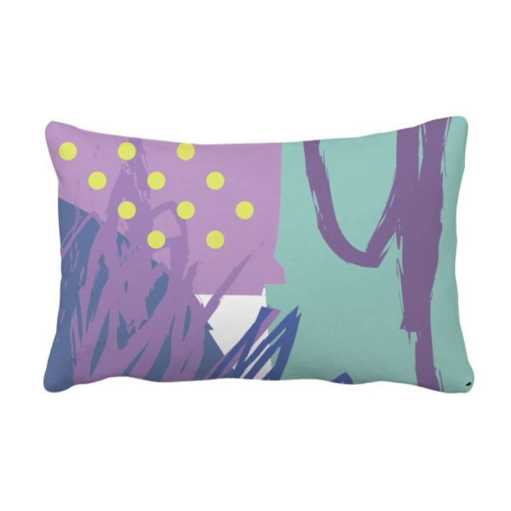 Coussin lombaire Heureux Plantes contre le mal de dos sur le canapé motif art multicolore