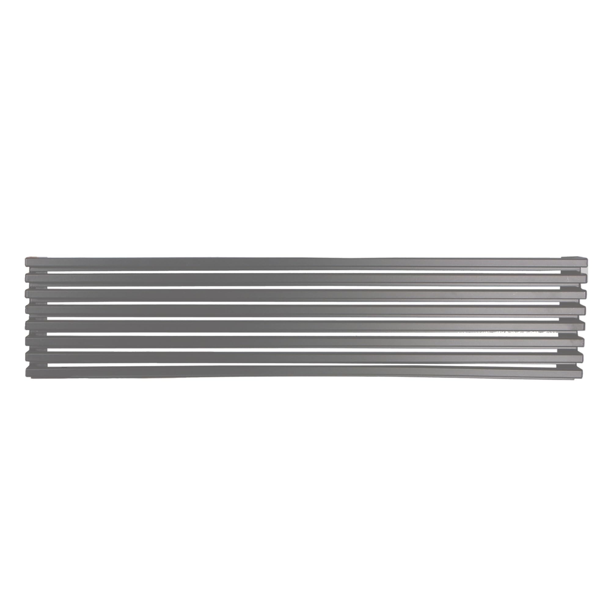 MICEL - 94514 - Rejilla de ventilación para horno y frigorífico, 8 láminas en aluminio con posibilidad de cortarse, acabado Inoxidable, 600 x 120 mm.