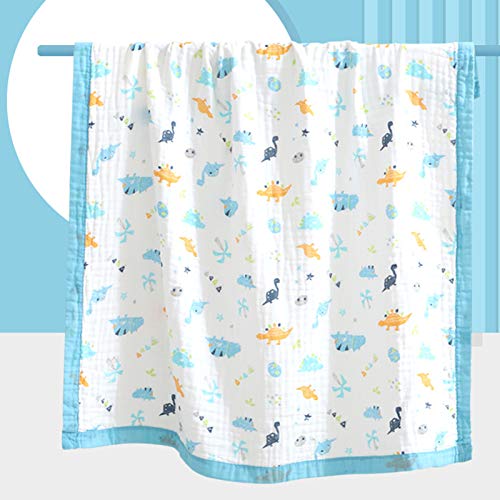 Eyands 6 Layer Baby Muslin Swaddle Blanket,43.3 x 43.3Inch Soft Cotton Muslin Blanket baby, Cute Receiving Blanket for Kids Gift - Image 2