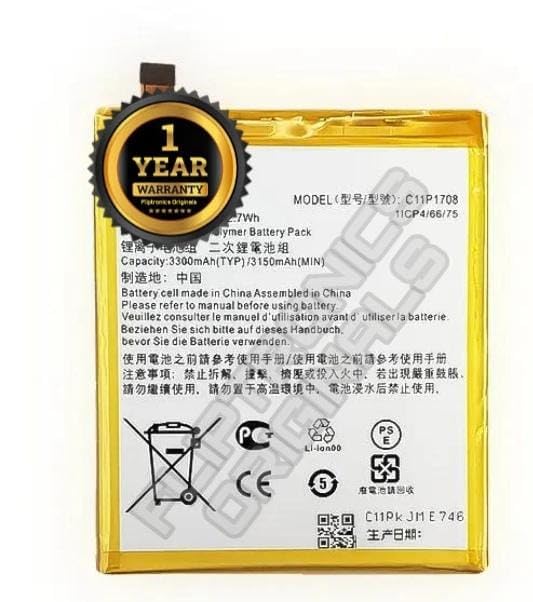 Image of C11P1708 Battery for Asus Zenfone 5 5Z ZE620KL Zenfone 5Z / ZE620KL X00QD ZS620KL Z01RD Battery with 1 Year Warranty**** (U210)