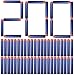 Flyglobal 200PCS Mousse Fléchette Recharge Balle de Nerf Fléchette pour Pistolet Elite Jouet Darts Refill Bullet for Toy Gun Flechette de Nerf Elite Compatible avec Le Jouet Gun Accessoire Flechette