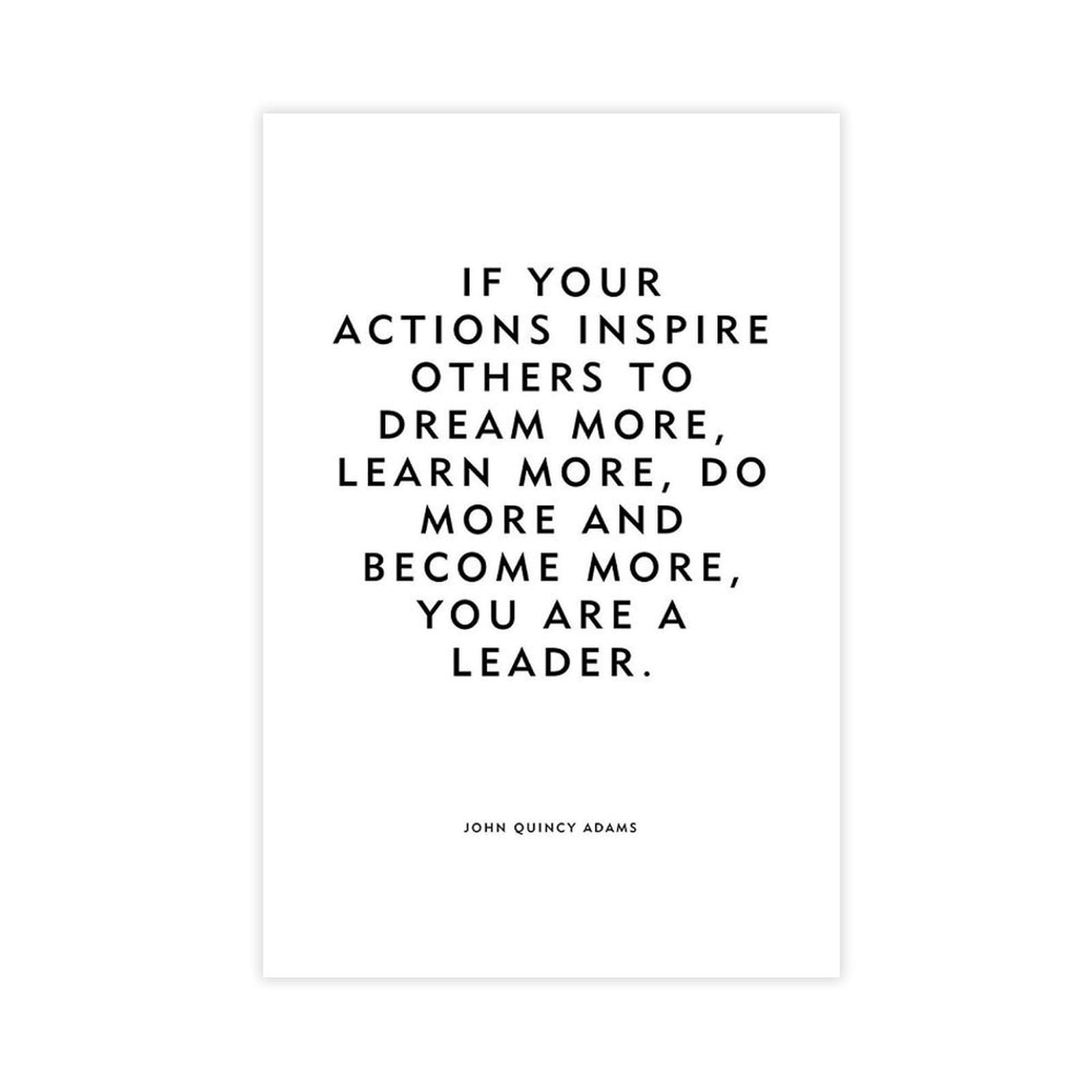 ELKPDOE Leader Poster Motivational Quotes
